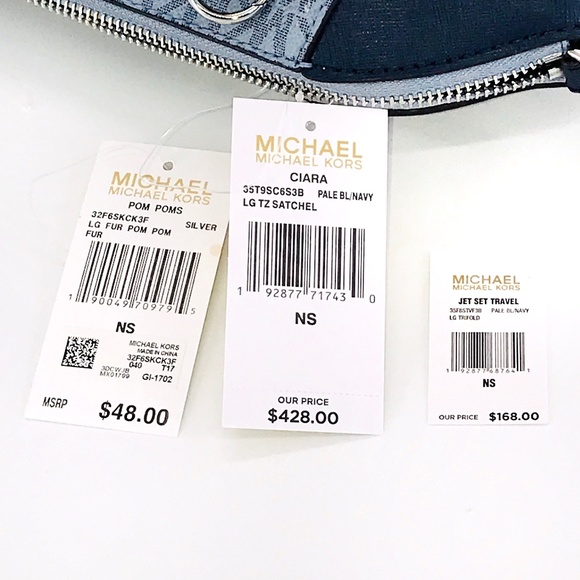 3PCS Michael Kors Ciara LG Satchel Wallet Charms - Picture 8 of 8